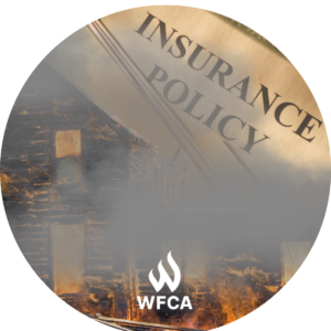 branded circle, wildfire and homeowners insurance