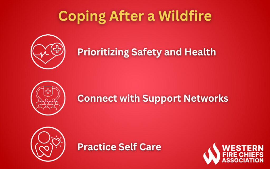 Coping After a Wildfire: Prioritizing Safety and Health, Connect with Support Networks, Practice Self Care 