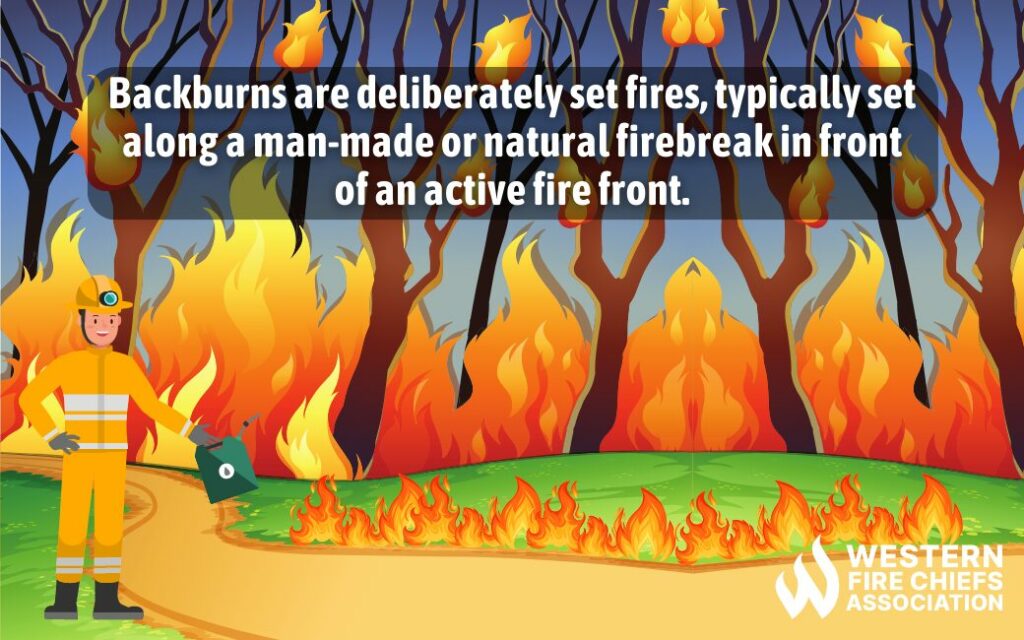 backburns are deliberately set fire
